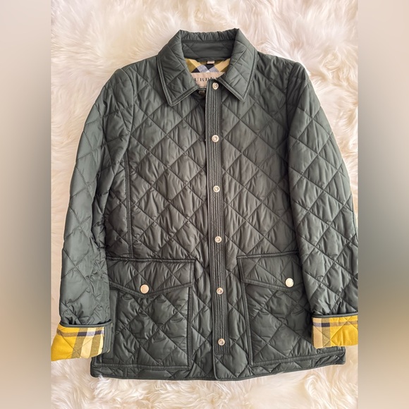 BURBERRY WESTBRIDGE GREEN QUILTED JACKET SZ XS - Picture 8 of 10